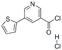 5-(2-Thienyl)nicotinoyl chloride hydrochloride Structure,321309-36-8Structure