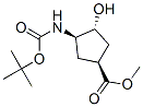 (1R,2R,4S)-N-Boc-1-amino-2-hydroxycyclopentane-4- carboxylic acid methyl ester Structure,321744-16-5Structure