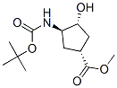 (1R,2R,4R)-N-Boc-1-amino-2-hydroxycyclopentane-4-carboxylic acid methyl ester Structure,321744-18-7Structure