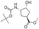 (1S,2R,4S)-N-Boc-1-amino-2-hydroxycyclopentane-4- carboxylic acid methyl ester Structure,321744-21-2Structure