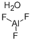 Aluminum fluoride hydrate Structure,32287-65-3Structure