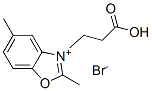 3-(2-Carboxyethyl)-2,5-dimethylbenzoxazolium bromide Structure,32353-63-2Structure