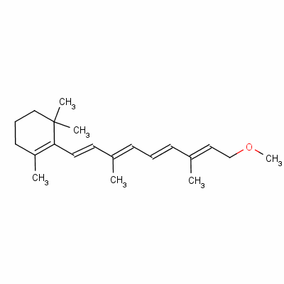 2-[(1E,3e,5e,7e)-9-methoxy-3,7-dimethylnona-1,3,5,7-tetraenyl]-1,3,3-trimethylcyclohexene Structure,32450-56-9Structure