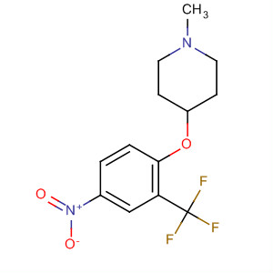 4-(N-methylpiperidin-4-yl)oxy-3-trifluoromethyl-1-nitrobenzene
 Structure,325457-78-1Structure