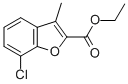 7-Chloro-3-methyl-benzofuran-2-carboxylicacidethylester Structure,32565-17-6Structure