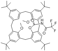 25,27-Dimethoxy-26-(n-trifluoroacetyl)carbamoyloxy-p-tert-butylcalix[4!arene, 95 Structure,325776-12-3Structure