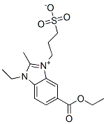 3-[6-(Ethoxycarbonyl)-3-ethyl-2-methyl-3H-benzimidazol-1-ium-1-yl]propane-1-sulfonate Structure,32634-39-2Structure