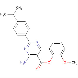 4-Amino-2-(4-isopropylphenyl)-7-methoxy-5h-[1]benzopyrano[4,3-d]pyrimidin-5-one Structure,32644-60-3Structure