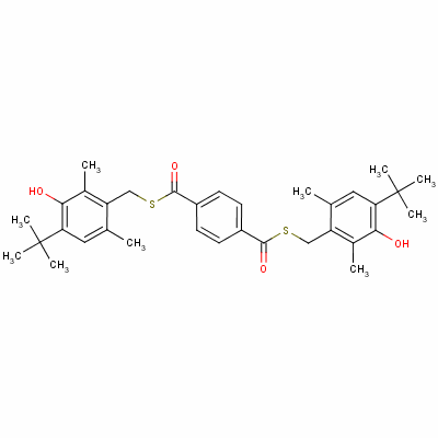 S,s-bis[[4-(1,1-dimethylethyl)-3-hydroxy-2,6-dimethylphenyl ]methyl ] terephthalate Structure,32657-12-8Structure