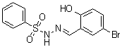 2-[(5-Bromo-2-hydroxyphenyl)methylene]hydrazide benzenesulfonic acid Structure,326886-05-9Structure