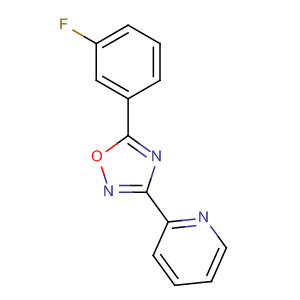 3-(2-Pyridyl) -5-(3-fluorophenyl)-1,2,4-oxadiazole Structure,327056-11-1Structure