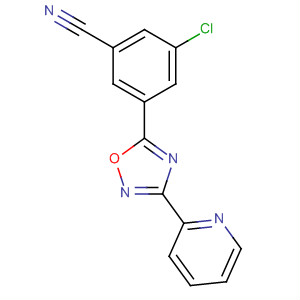 3-(Pyridin-2-yl)-5-(3-chloro-5-cyanophenyl)-1,2,4-oxadiazole Structure,327056-21-3Structure