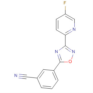 3-(5-Fluoropyrid-2-yl)-5-(3-cyanophenyl)-1,2,4-oxadiazole Structure,327056-25-7Structure