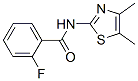 Benzamide,n-(4,5-dimethyl-2-thiazolyl)-2-fluoro-(9ci) Structure,327078-80-8Structure