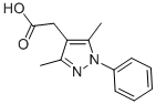 (3,5-Dimethyl-1-phenyl-1h-pyrazol-4-yl)acetic acid Structure,32710-88-6Structure