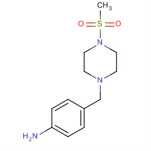 4-[[4-(Methylsulfonyl)-1-piperazinyl]methyl]benzenamine Structure,328058-21-5Structure