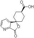 trans-7’-Oxo-spiro[cyclohexane-1,5’(7’H)-furo[3,4-b]pyridine]-4-carboxylic acid Structure,328233-13-2Structure