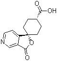 cis-3’-Oxo-spiro[cyclohexane-1,1’(3’H)-furo[3,4-c]pyridine]-4-carboxylic acid Structure,328233-46-1Structure