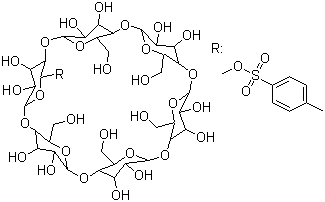 Mono-6-o-(p-toluenesulfonyl)-alpha-cyclodextrin Structure,32860-56-3Structure