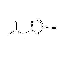 2-Acetylamino-5-mercapto-1,3,4-thiadiazole Structure,32873-56-6Structure