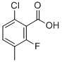 6-Chloro-2-fluoro-3-methylbenzoic acid Structure,32890-90-7Structure