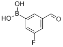 (3-Fluoro-5-formylphenyl)boronic acid Structure,328956-60-1Structure