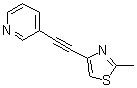 3-[(2-Methyl-1,3-thiazol-4-yl)ethynyl]pyridine Structure,329205-68-7Structure