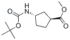 (1S,3s)-n-boc-1-aminocyclopentane-3-carboxylic acid methyl ester Structure,329910-39-6Structure