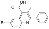 6-Bromo-3-methyl-2-phenylquinoline-4-carboxylic acid Structure,330834-94-1Structure