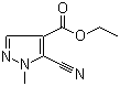 5-Cyano-1-methyl-1h-pyrazole-4-carboxylic acid ethyl ester Structure,33090-55-0Structure