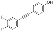 P-(3,4-difluorophenylethynyl)phenol Structure,331718-48-0Structure