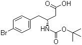 Benzenebutanoic acid, 4-bromo-β-[[(1,1-dimethylethoxy)carbonyl]amino]-, (βr)- Structure,331763-75-8Structure