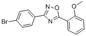 3-(4-Bromophenyl)-5-(2-methoxyphenyl)-1,2,4-oxadiazole Structure,331989-19-6Structure