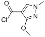 1H-pyrazole-4-carbonyl chloride,3-methoxy-1-methyl-(9ci) Structure,332070-70-9Structure