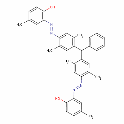 (6E)-6-[[4-[[2,5-dimethyl-4-[(2e)-2-(3-methyl-6-oxo-1-cyclohexa-2,4-dienylidene)hydrazinyl]phenyl]-phenylmethyl]-2,5-dimethylphenyl]hydrazinylidene]-4-methylcyclohexa-2,4-dien-1-one Structure,3321-10-6Structure