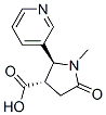 Trans-1-methyl-4-carboxy-5-(3-pyridyl)-2-pyrrolidinone Structure,33224-01-0Structure