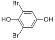 1,3-Dibromo-2,5-dihydroxybenzene Structure,3333-25-3Structure