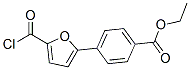 Ethyl 4-(5-chlorocarbonyl-2-furyl)benzoate Structure,333435-04-4Structure