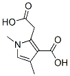 3-Carboxy-1,4-dimethyl-1H-pyrrole-2-acetic acid Structure,33369-45-8Structure