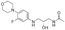 N-[(2r)-3-[[3-fluoro-4-(4-morpholinyl)phenyl]amino]-2-hydroxypropyl]acetamide Structure,333753-67-6Structure