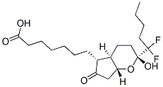 (2R,4ar,5r,7ar)-2-(1,1-difluoropentyl)-2-hydroxy-6-oxo-3,4,4a,5,7,7a-hexahydrocyclopenta[b]pyran-5-heptanoic acid Structure,333963-40-9Structure