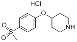 4-[4-(Methylsulfonyl)phenoxy]piperidine hydrochloride Structure,333987-88-5Structure