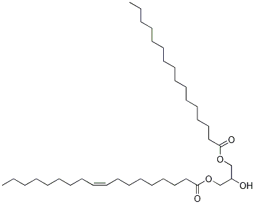 rac 1-Oleoyl-3-palmitoylglycerol Structure,3343-30-4Structure