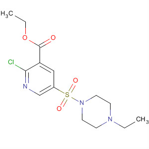 Ethyl 2-chloro-5-(4-ethyl-1-piperazinylsulfonyl)nicotinoate Structure,334708-08-6Structure