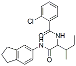 Benzamide, 2-chloro-n-[1-[[(2,3-dihydro-1h-inden-5-yl)amino]carbonyl]-2-methylbutyl]-(9ci) Structure,335249-65-5Structure