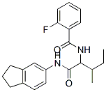 Benzamide, n-[1-[[(2,3-dihydro-1h-inden-5-yl)amino]carbonyl]-2-methylbutyl]-2-fluoro-(9ci) Structure,335249-66-6Structure