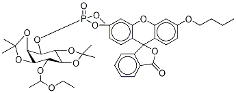 O-Methyl-O-(N-Butylfluorescein)-O-{3-[6-O-(D,L-1-ethoxyethyl)-1,2:4,5-bis-O-(1-methylethylidene)-D,L-myo-inositol]}phosphate Structure,335630-21-2Structure