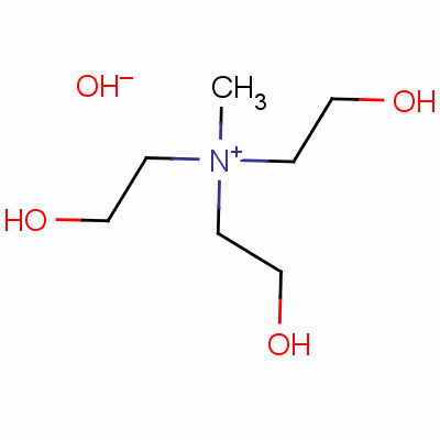 Tris(2-hydroxyethyl)methylammonium hydroxide Structure,33667-48-0Structure