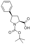 1,2-Pyrrolidinedicarboxylic acid, 4-phenyl-, 1-(1,1-dimethylethyl) ester, (2S,4R)- Structure,336818-78-1Structure