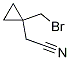 [1-(Bromomethyl)cyclopropyl]acetonitrile Structure,338392-48-6Structure